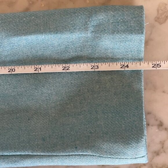 TALBOTS Sky Blue Wool Blend Long Sleeve Envelope Pocket Blazer 12 - Picture 15 of 16